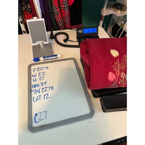 Shenanigans red floral embroidered 90s crew neck cardigan cottagecore medium - Picture 9 of 9